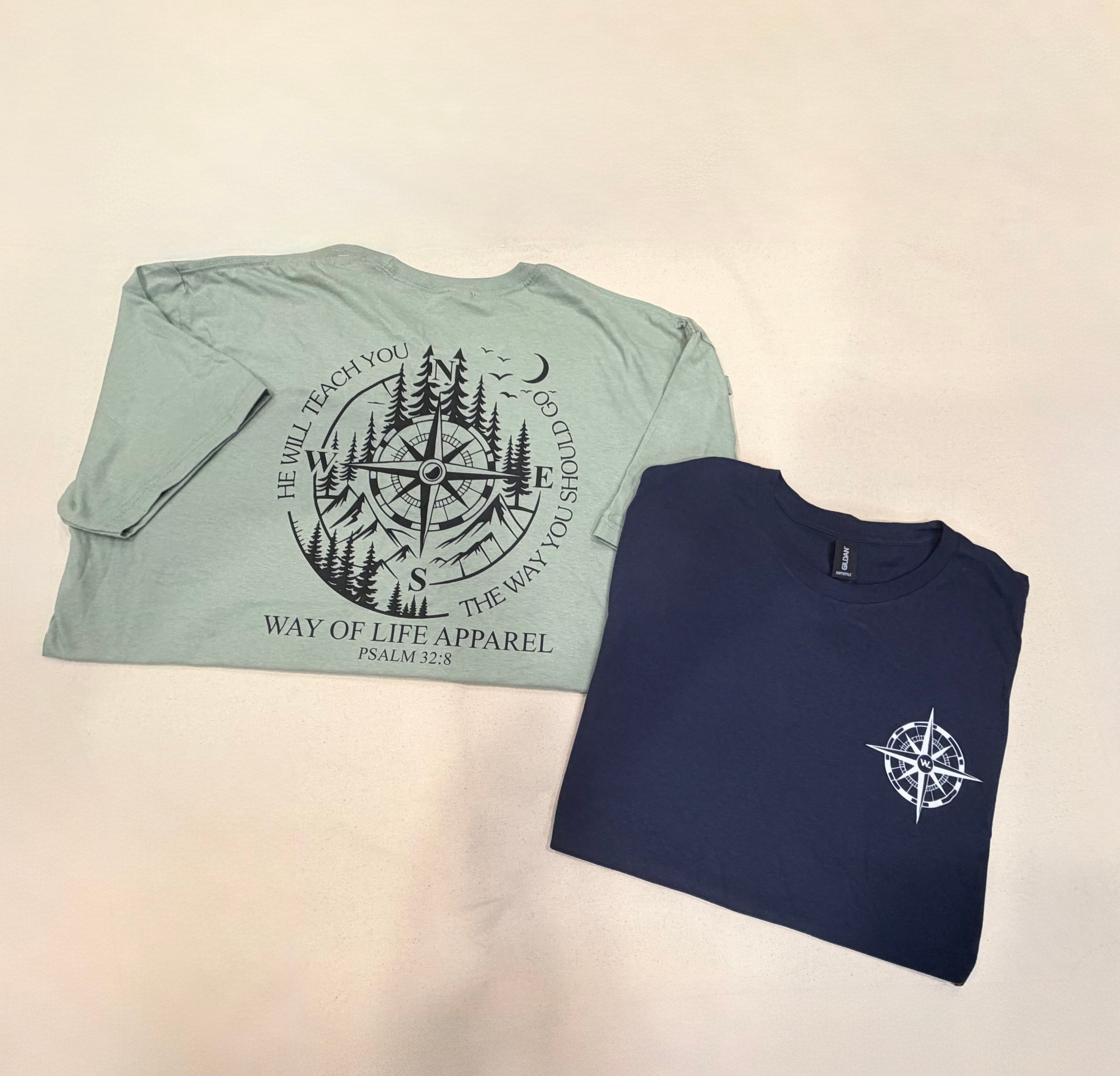 Way of Life Apparel – “He Will Teach You” Compass Tee