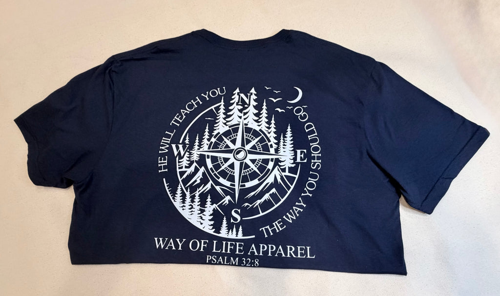 Way of Life Apparel – “He Will Teach You” Compass Tee