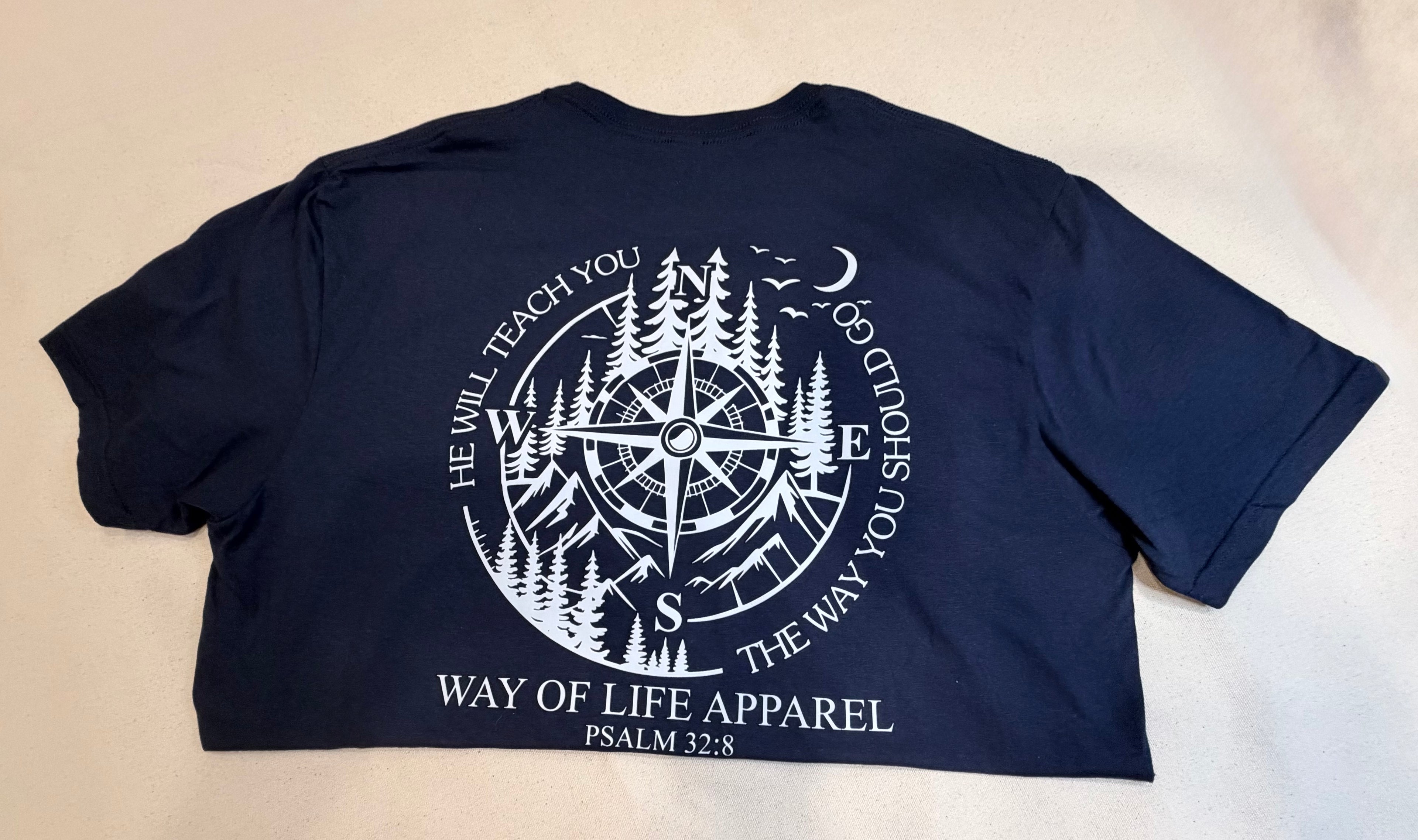 Way of Life Apparel – “He Will Teach You” Compass Tee